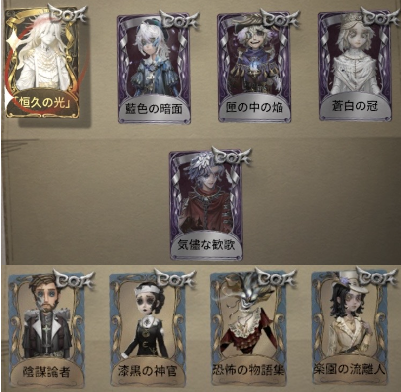 深淵の秘宝Ⅸの衣装