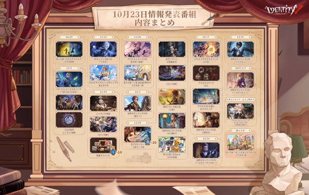10月23日情報発表番組 内容まとめの画像